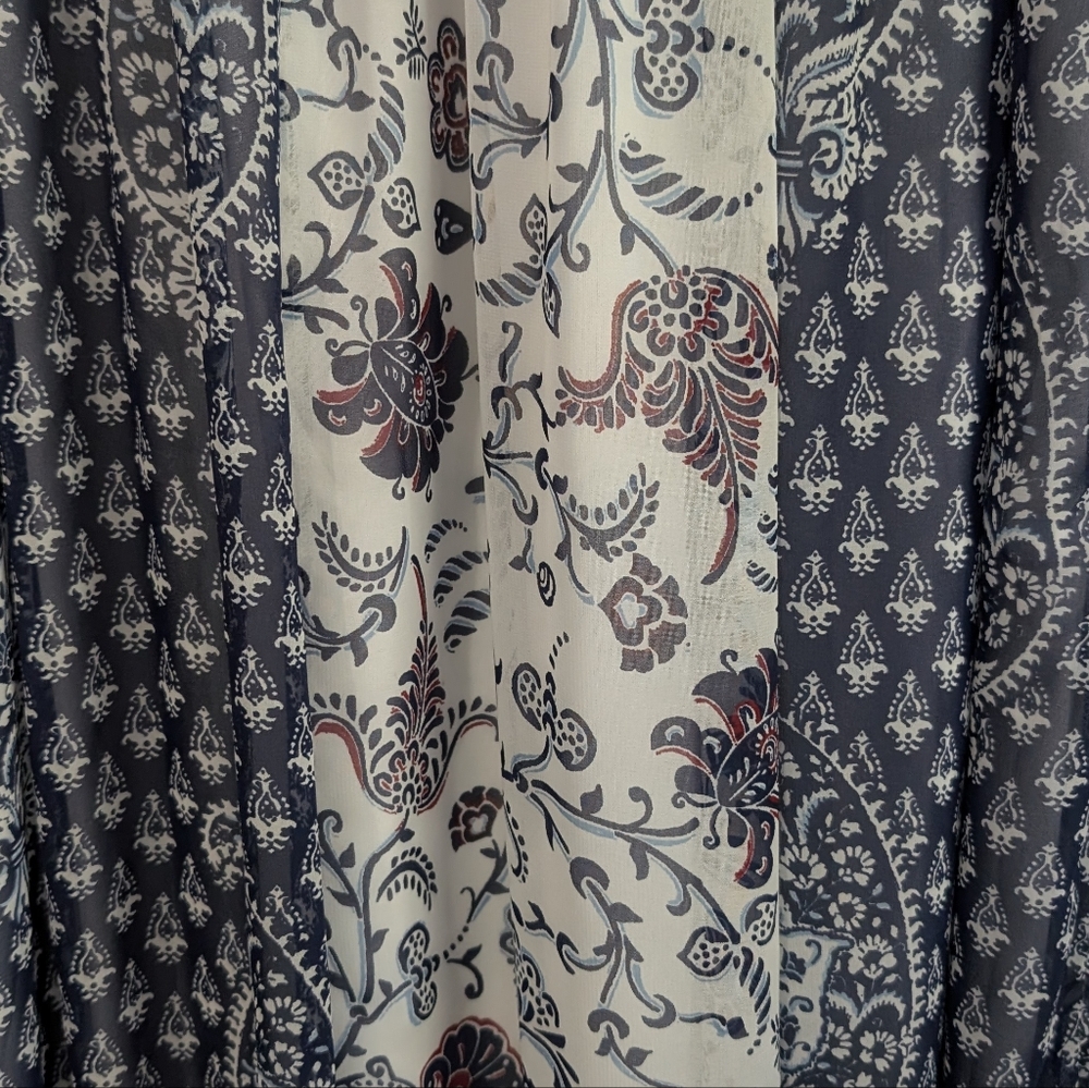 CATO Blue and White Maxi Dress Size L - Picture 2 of 7